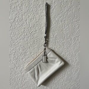 White/Cream Coach Wristlet